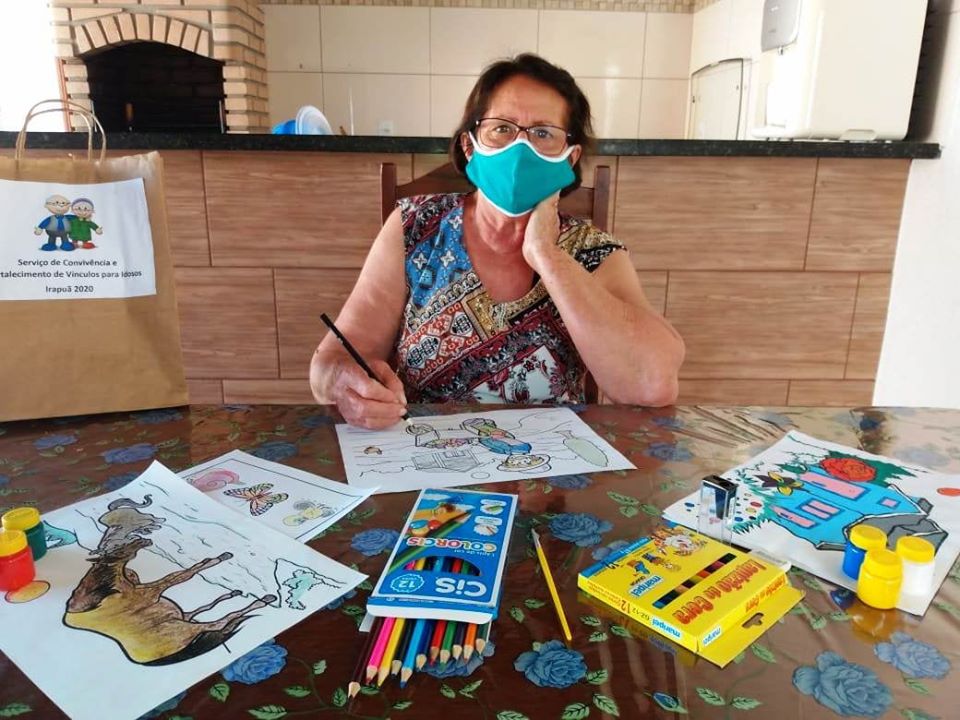 Os Idosos participantes do CCI (Centro de Convivência de Idosos) receberam no início desse mês de Maio/2020 um Kit de Atividades. 