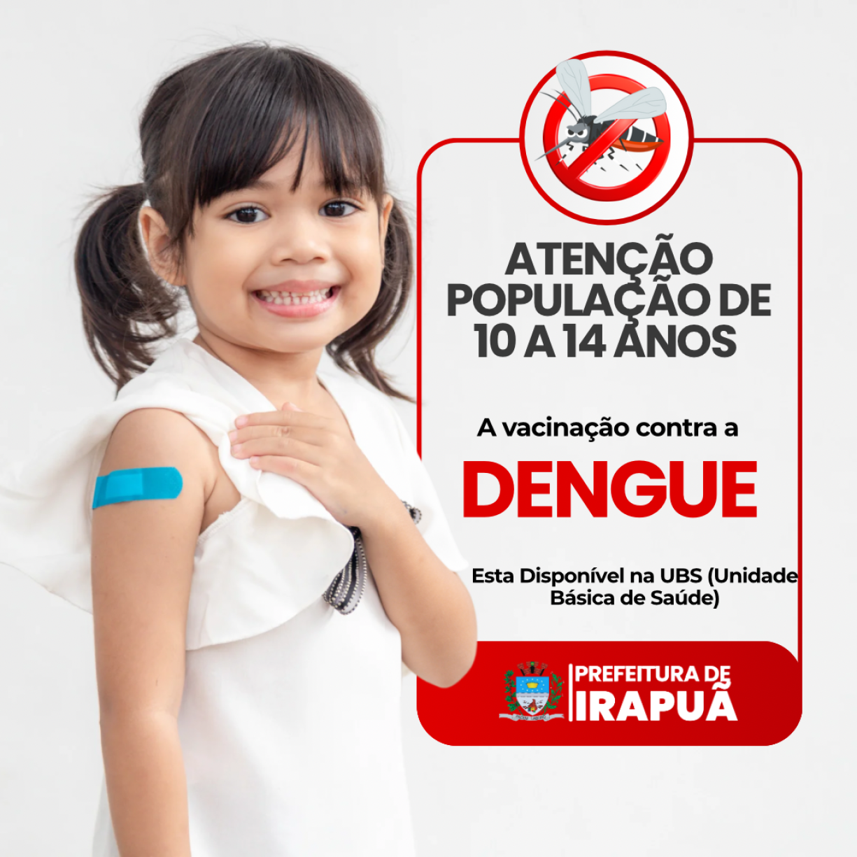 Vacina contra a Dengue disponível para crianças de 10 a 14 anos 