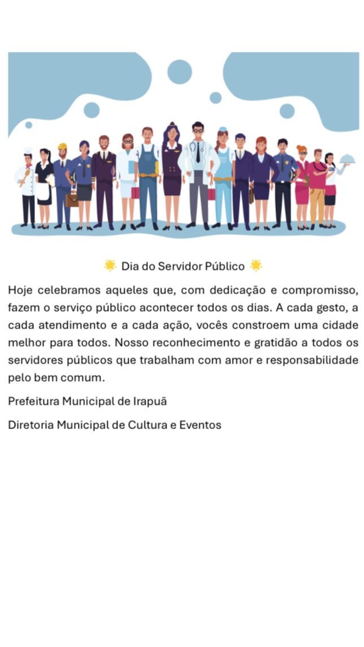 Feliz Dia do Servidor Público! 
