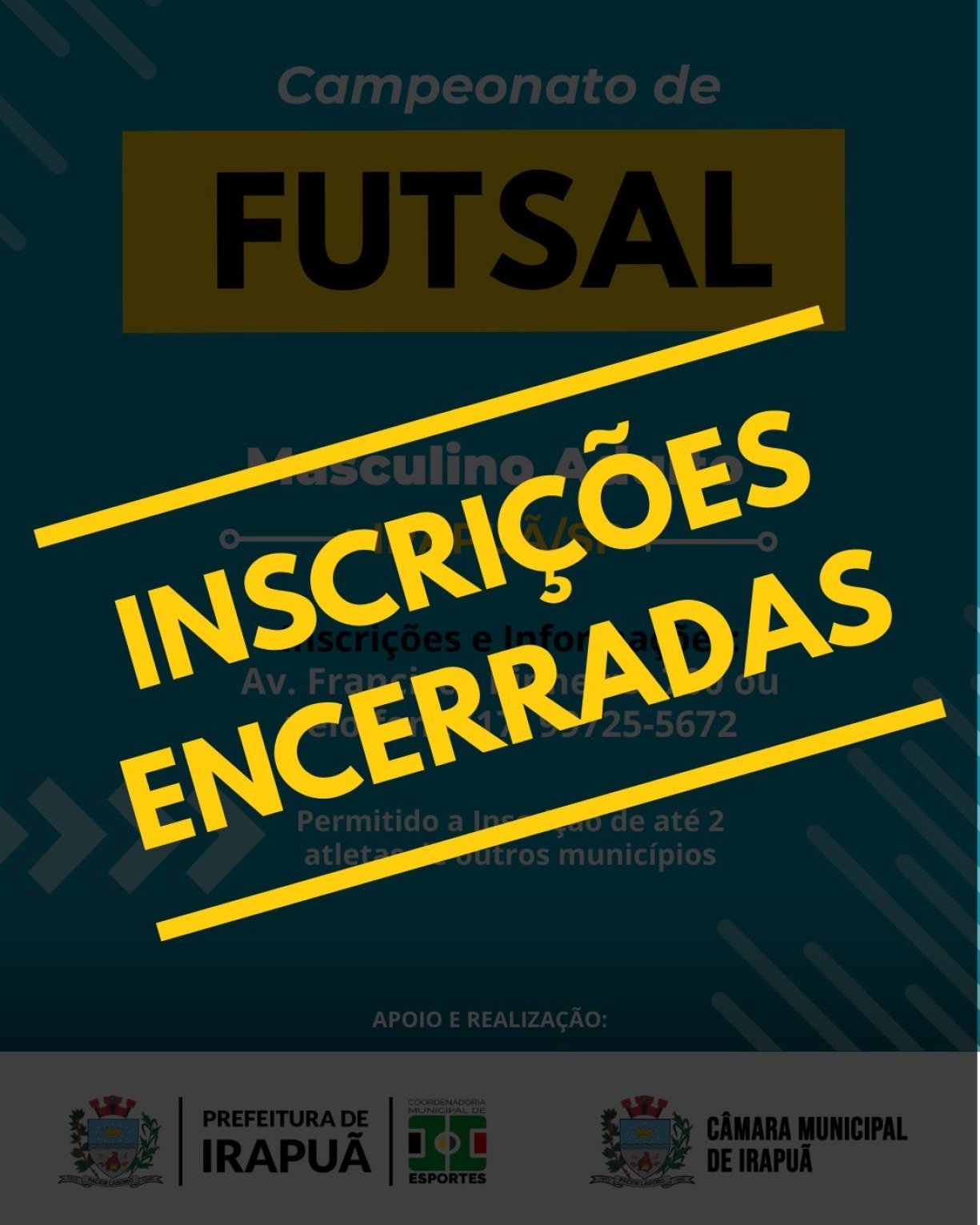 Inscrições encerradas 