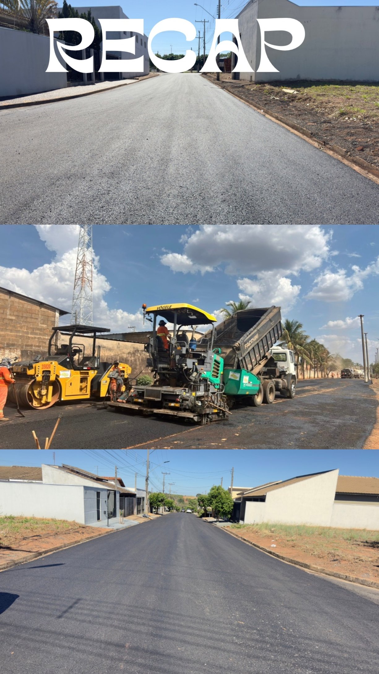 30 quarteirões de Irapuã sendo Recapeados com Recurso Próprio 