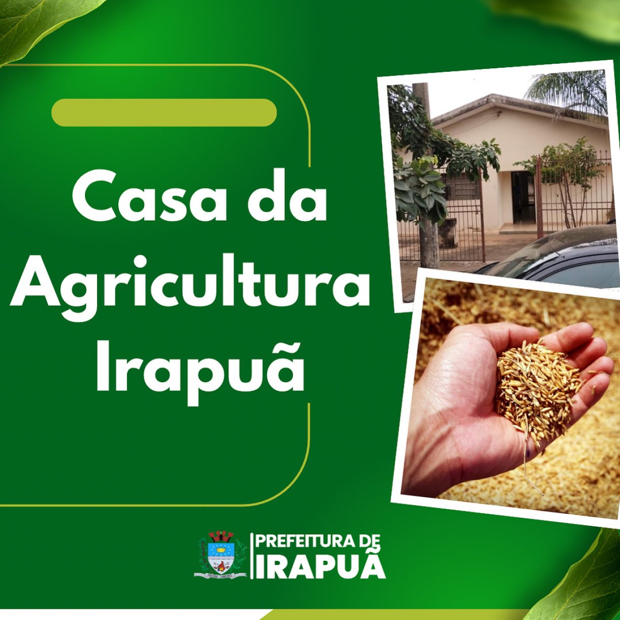 Casa da Agricultura agora no Instagram 